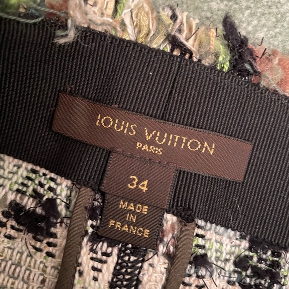 VINTAGE LOUIS VUITTON tweed mini skirt - Picture 5 of 6